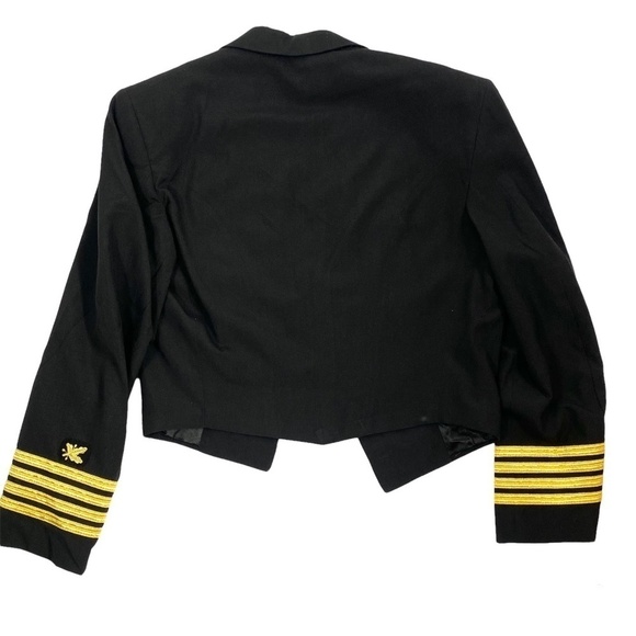 Davis Clothing Co Boston Vintage Military Style Wool Open Jacket - Picture 2 of 7